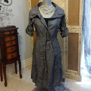 Columbia NWOT Gray Drawstring Dress